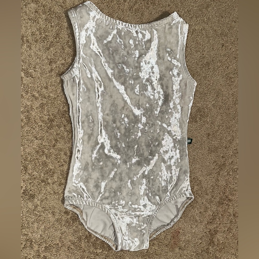 Custom Lucky Leo White Crushed Velvet Fabric in Allure style